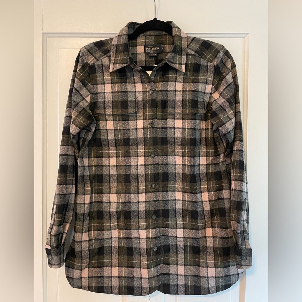 NWT Pendleton Women's Plaid Board Shirt 100% Wool - Small